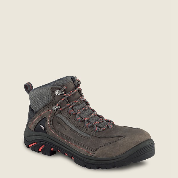 Red Wing Womens Trades - 5-inch Waterproof Safety Toe - Hiking Boots Dark Grey - 5192RVJLS